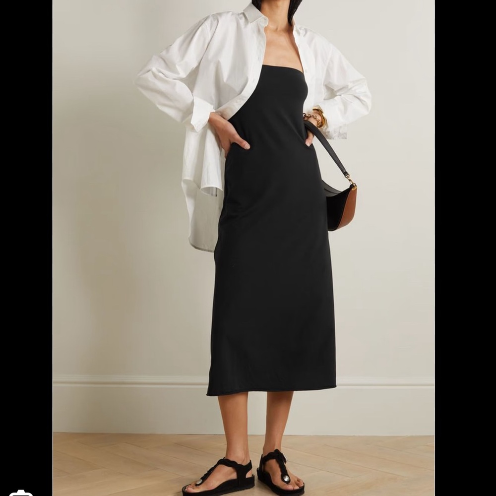 Organic cotton strapless midi dress from Net-A-Porter